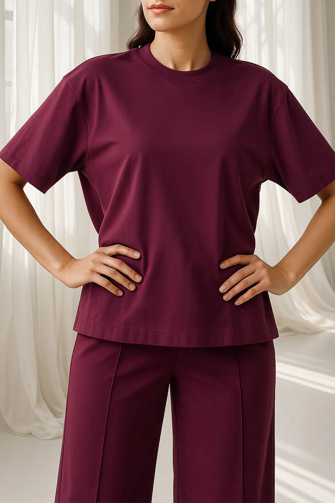 Drop Shoulder Tee Shirt - Image 4