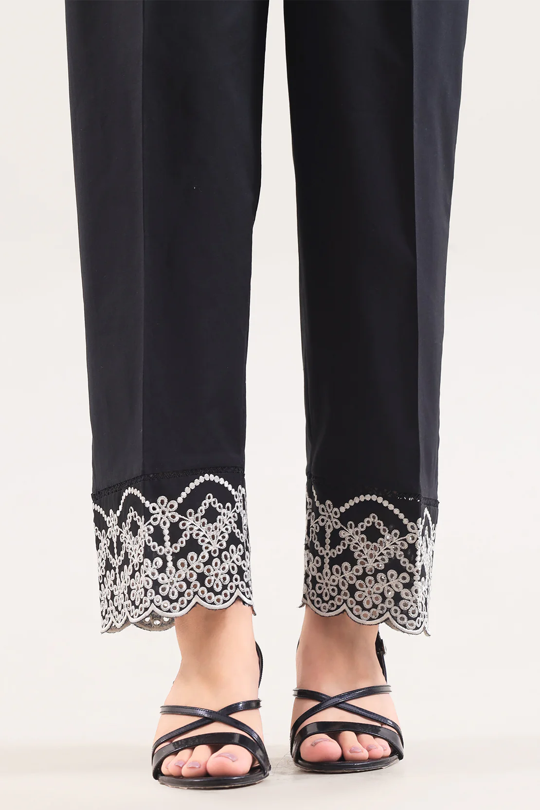 Embroidered Cambric Pant