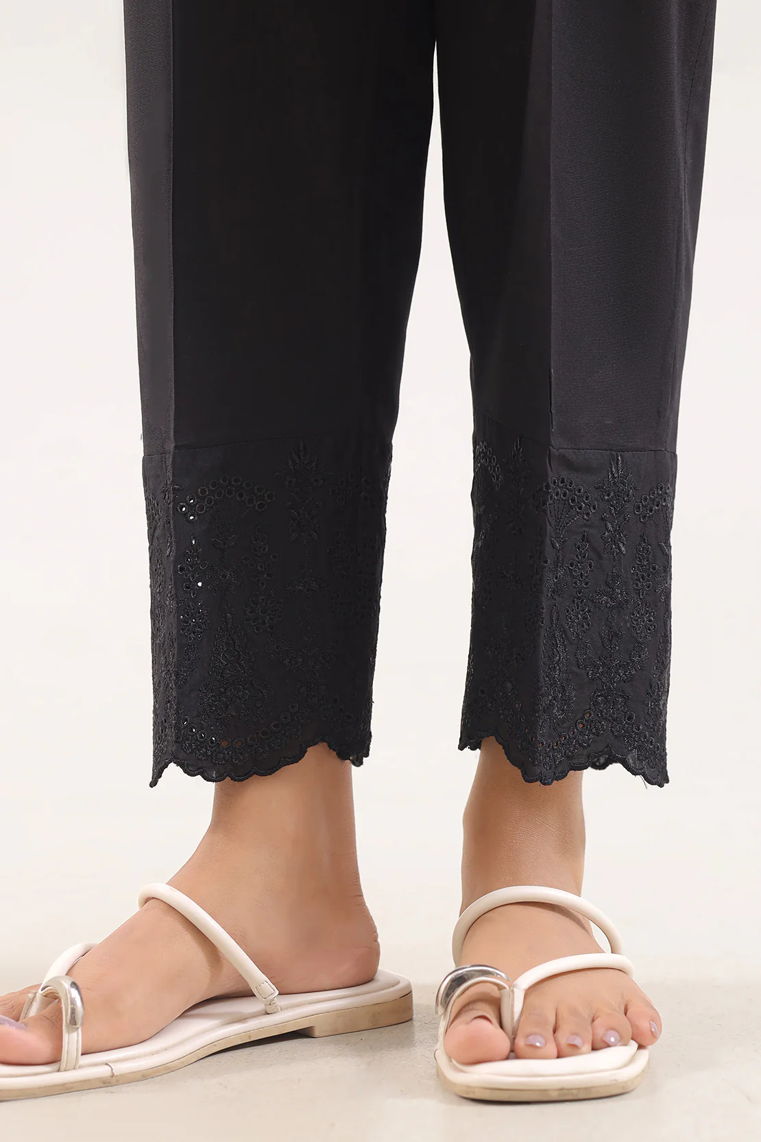Embroidered Cambric Pant