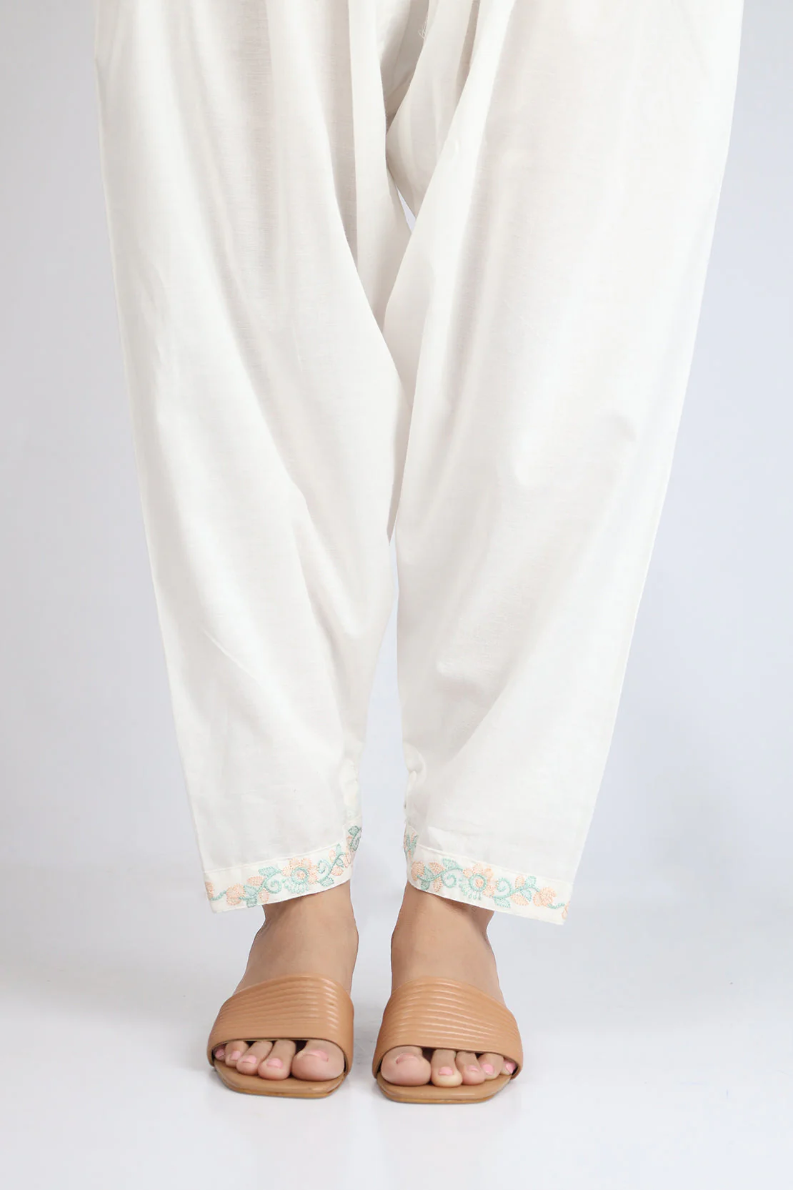 Embroidered Cambric Pant