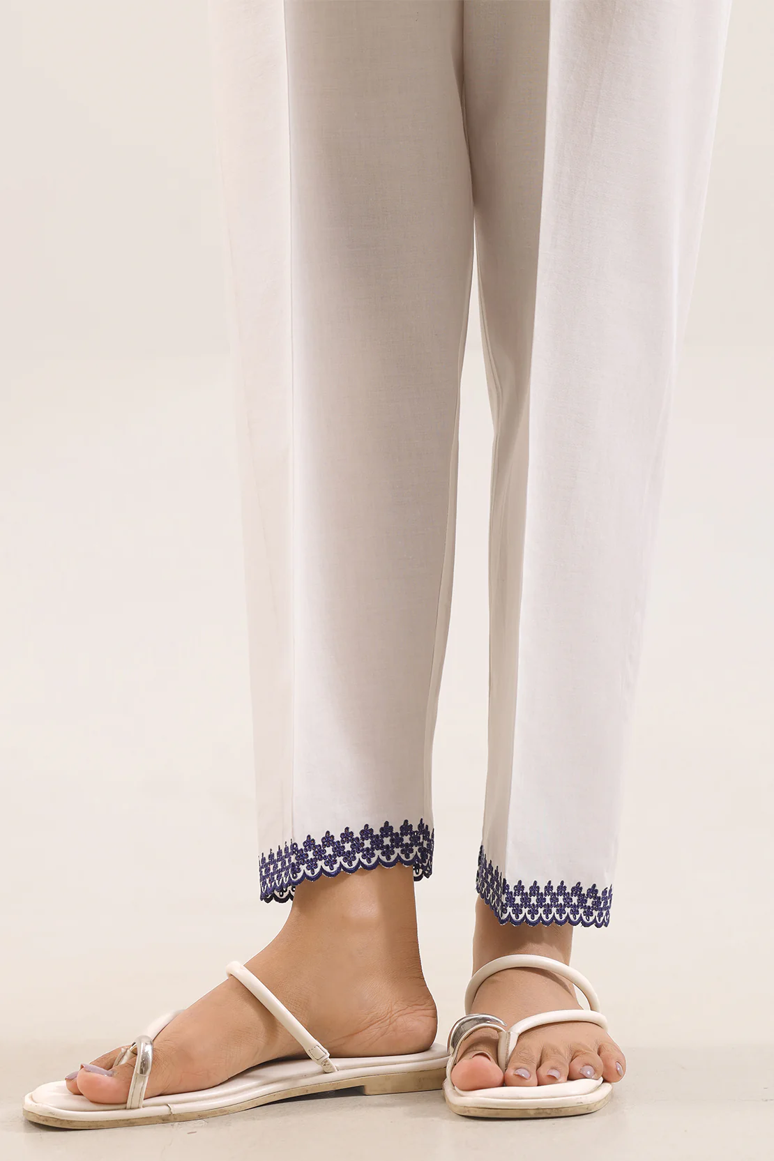 Embroidered Cambric Pant