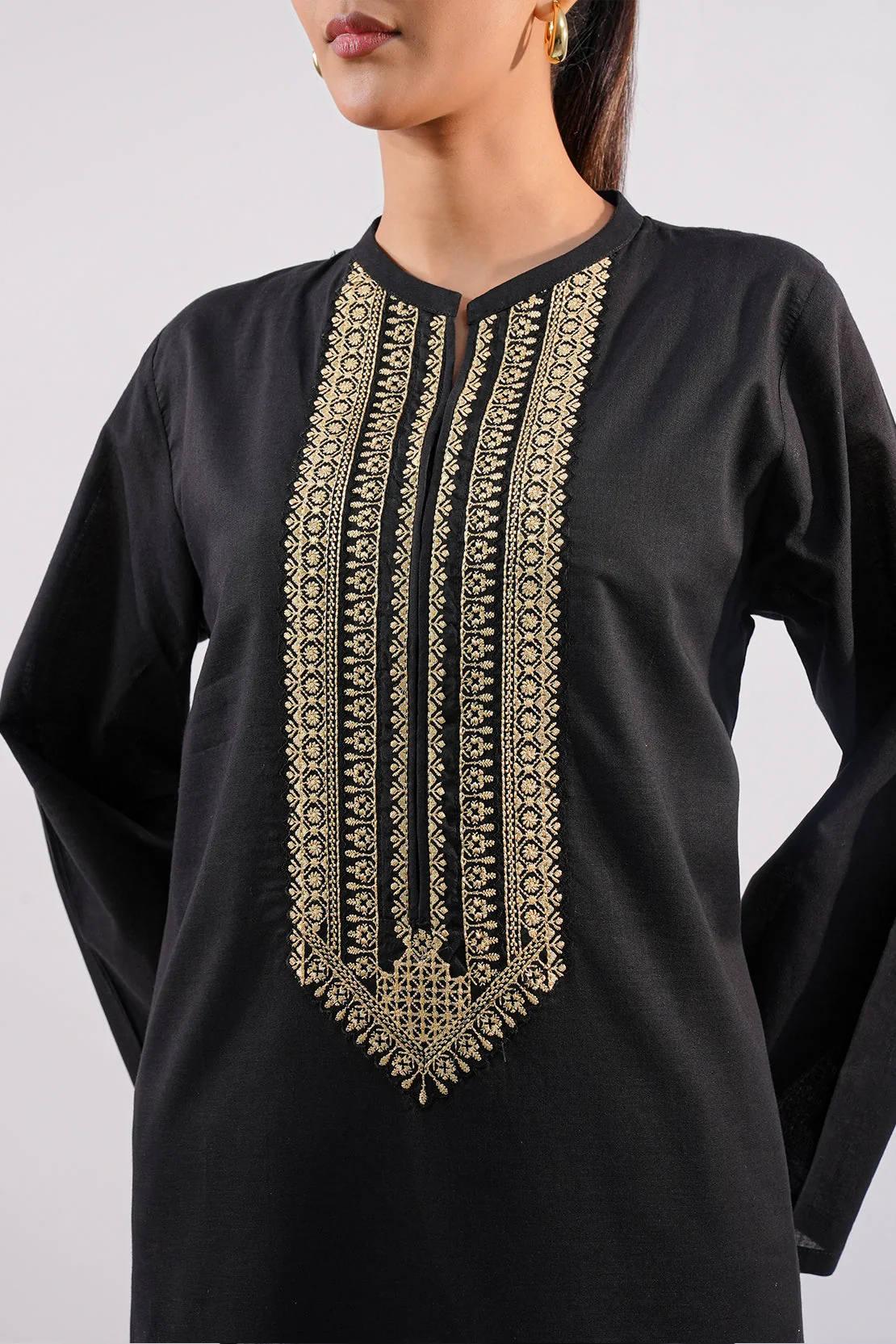 Embroidered Cotton Jacquard Stitched 2 Piece - Image 5