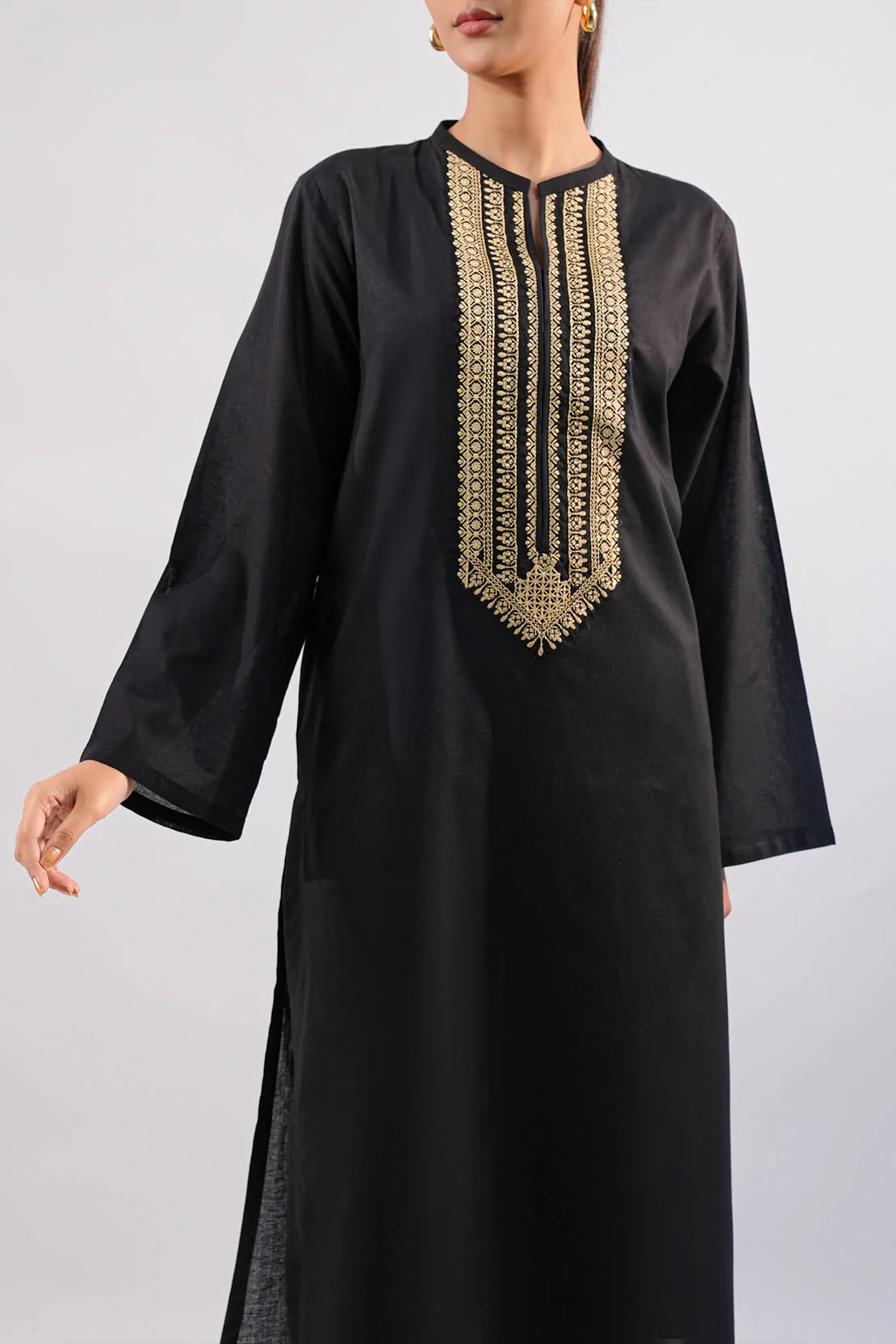 Embroidered Cotton Jacquard Stitched 2 Piece - Image 6