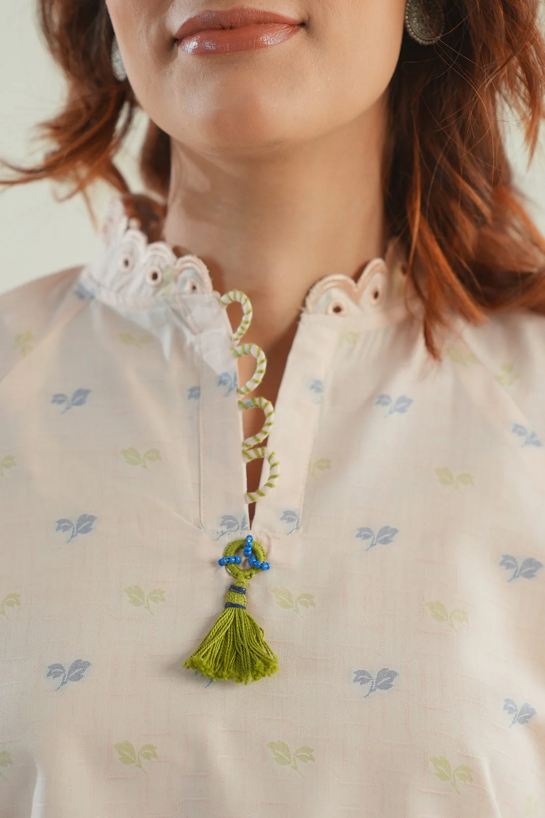 Embroidered Cotton Jacquard Stitched 2 Piece (Shirt/Trouser) - Image 6