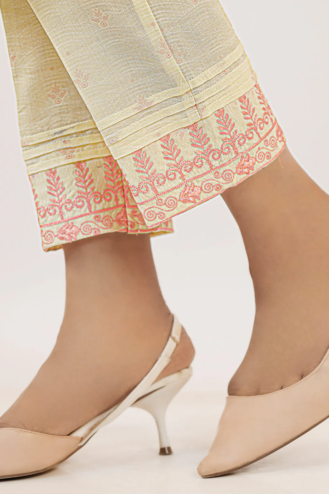 Embroidered Cotton Jacquard Stitched 2 Piece (Shirt/Trouser) - Image 7