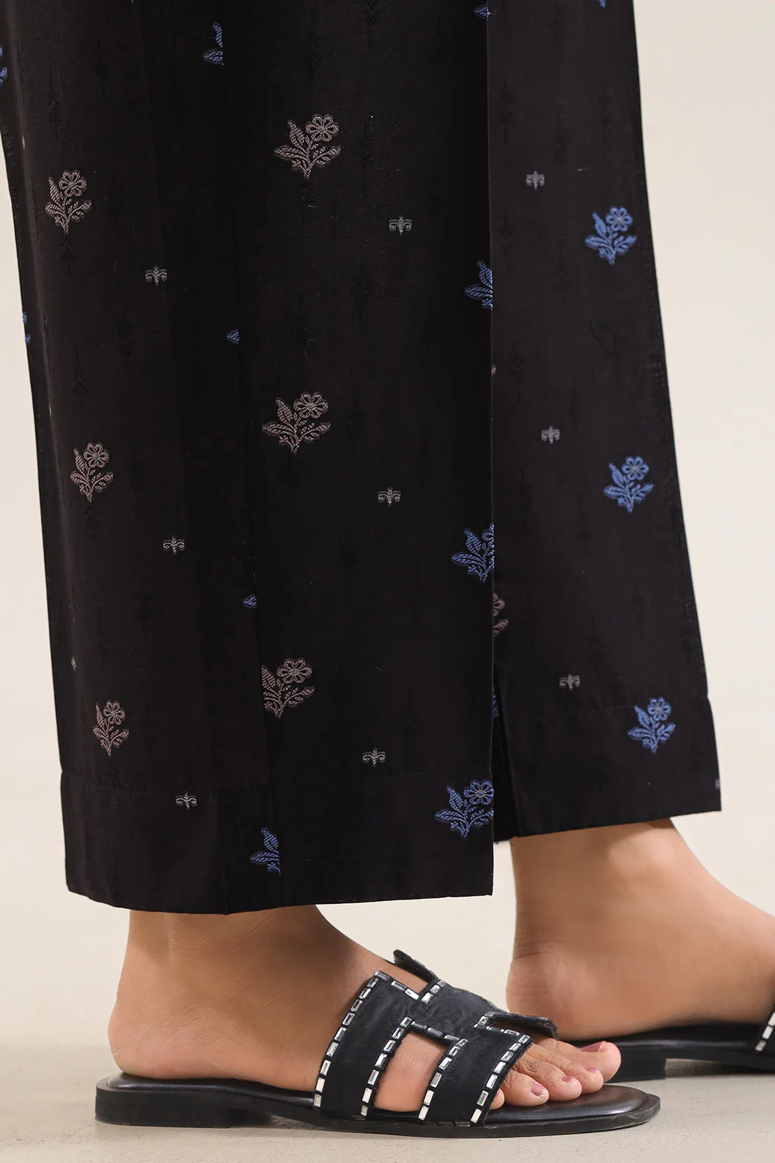 Embroidered Cotton Jacquard Stitched 2 Piece (Shirt/Trouser) - Image 6