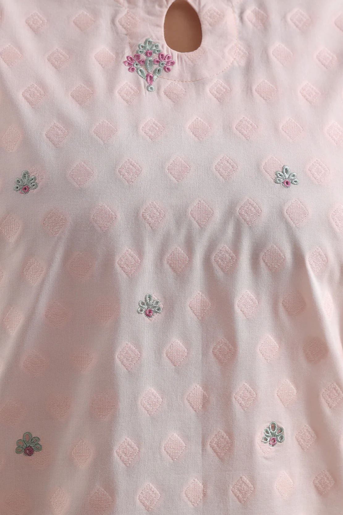Embroidered Cotton Jacquard Stitched 2 Piece (Shirt/Trouser) - Image 3
