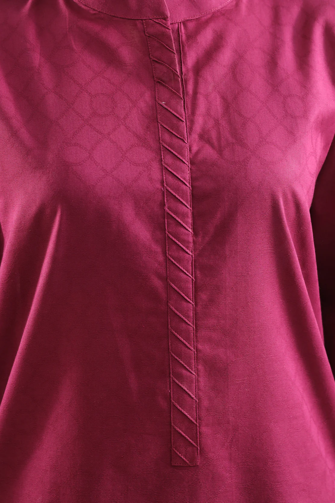 Embroidered Cotton Jacquard Stitched 2 Piece (Shirt/Trouser) - Image 3