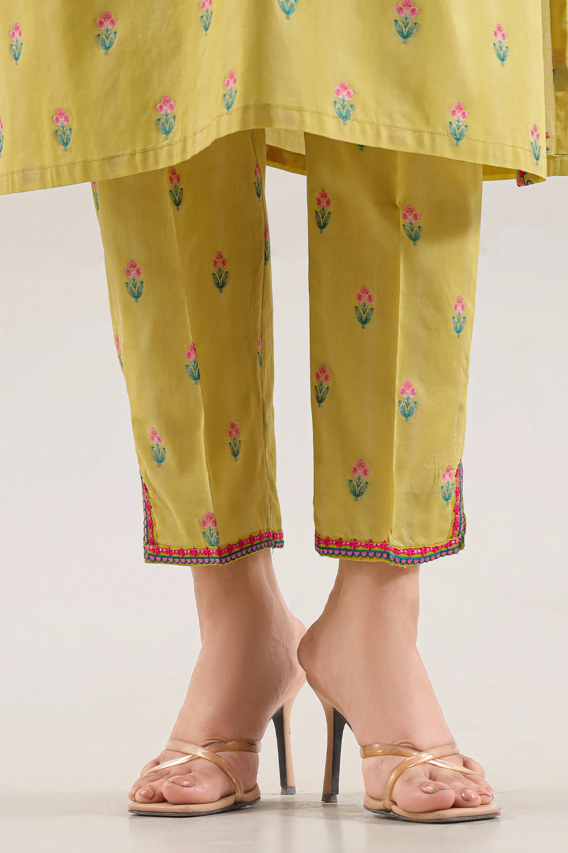 Embroidered Cotton Jacquard Stitched 2 Piece (Shirt/Trouser) - Image 6