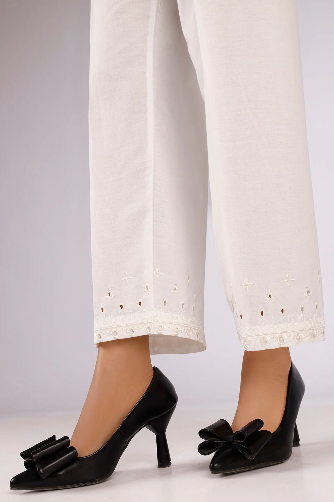 Embroidered Cotton Pant - Image 2