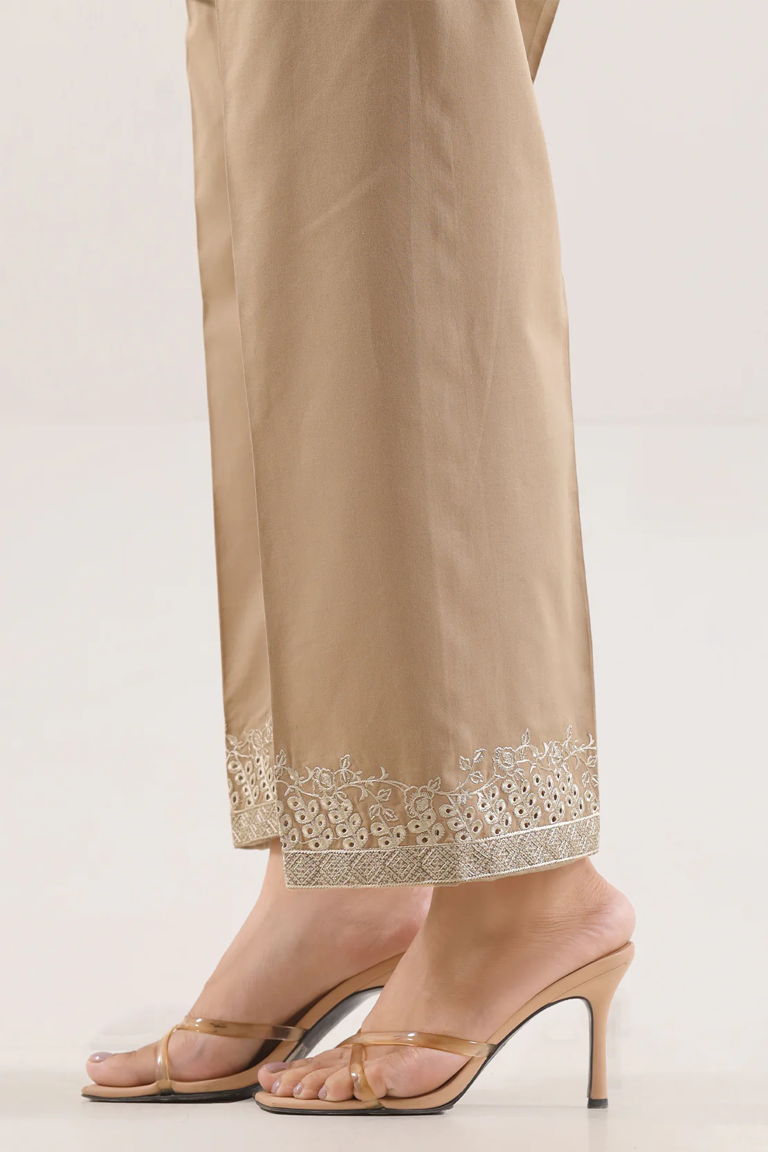 Embroidered Cotton Pant