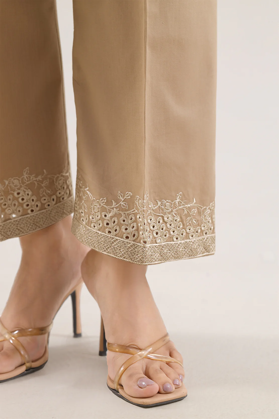 Embroidered Cotton Pant - Image 2