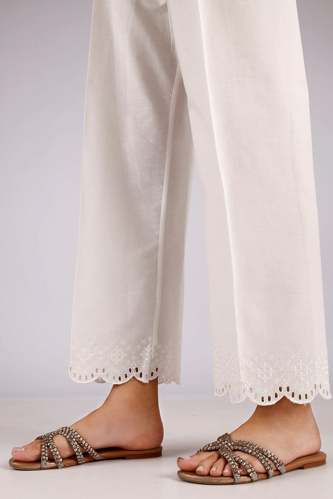 Embroidered Cotton Pant - Image 2