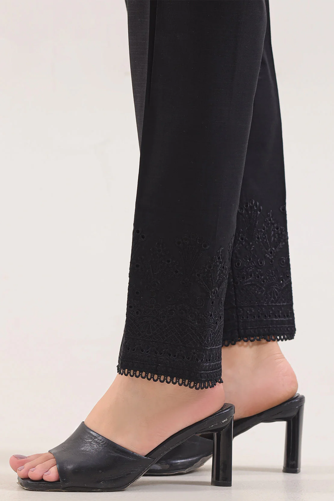 Embroidered Cross Hatch Pant - Image 2