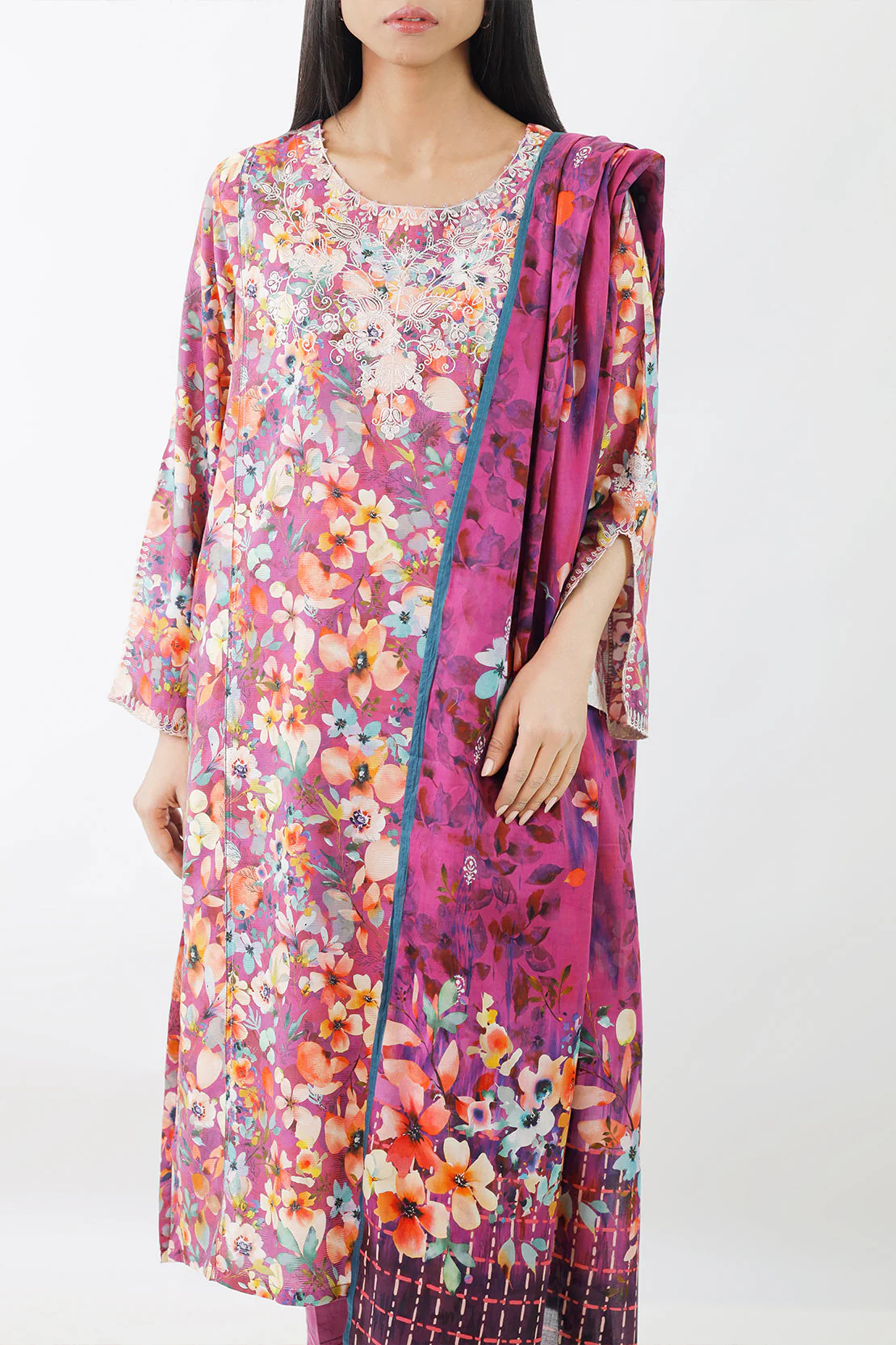 Embroidered Jacquard Cotton Stitched Shirt - Image 8