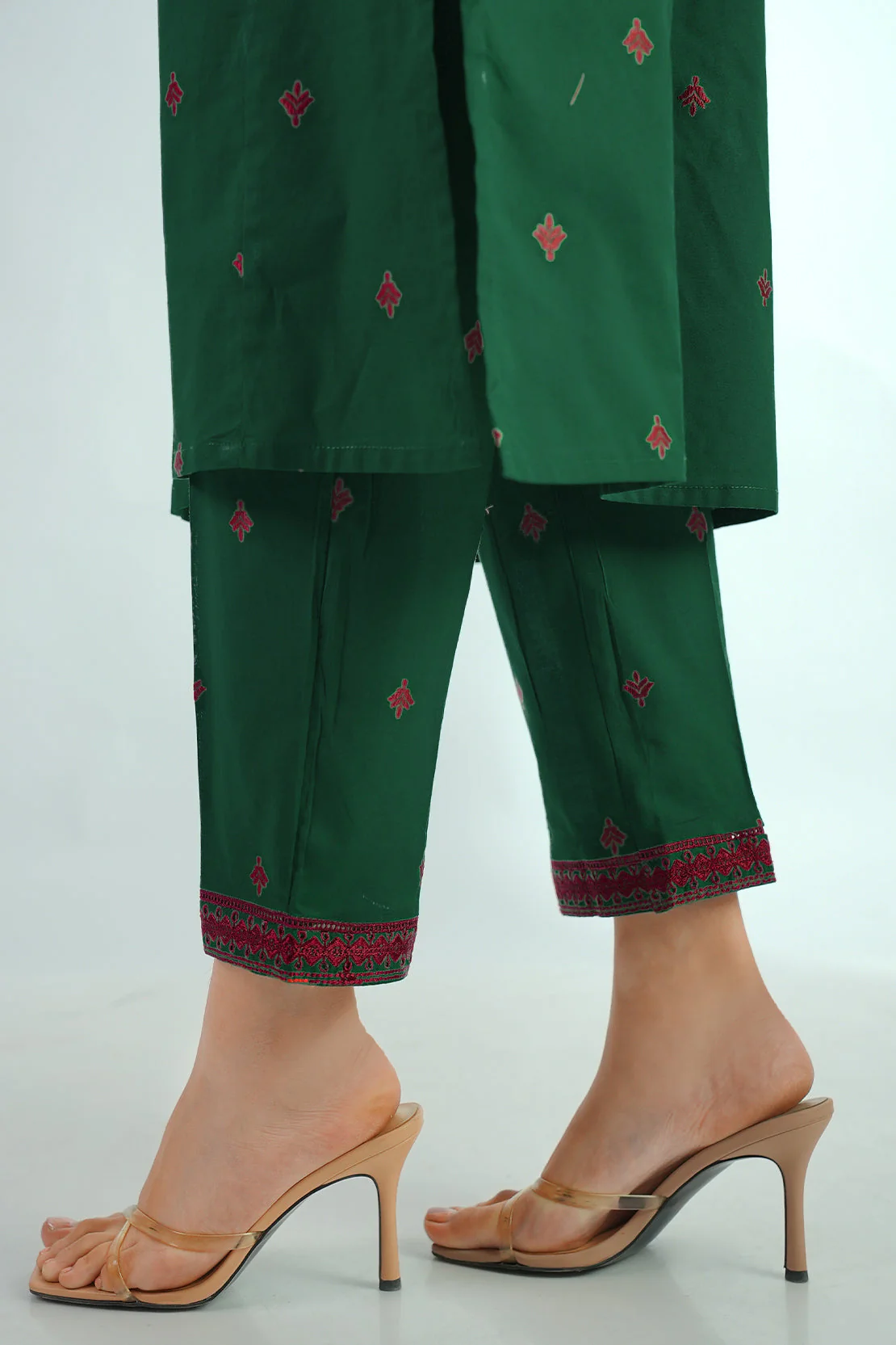 Embroidered Jacquard Cotton Stitched Shirt - Image 8