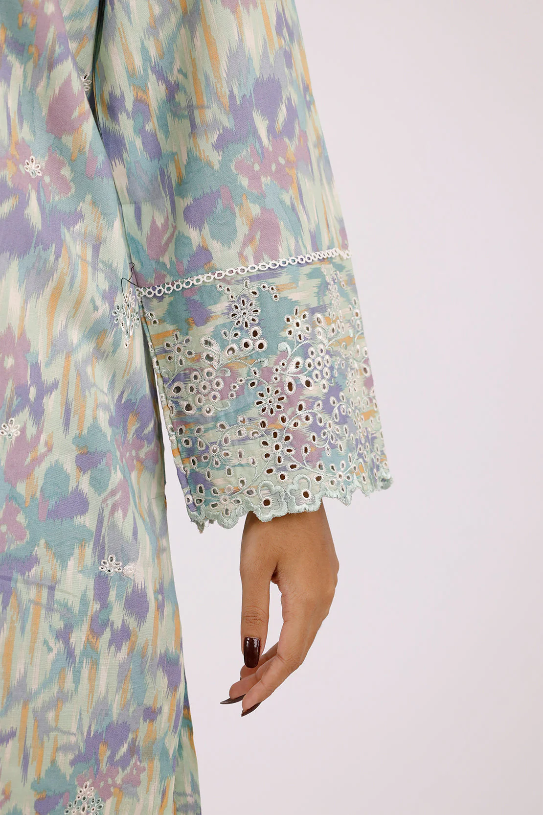 Embroidered Lawn Stitched 2 Piece (Shirt/Trouser) - Image 4