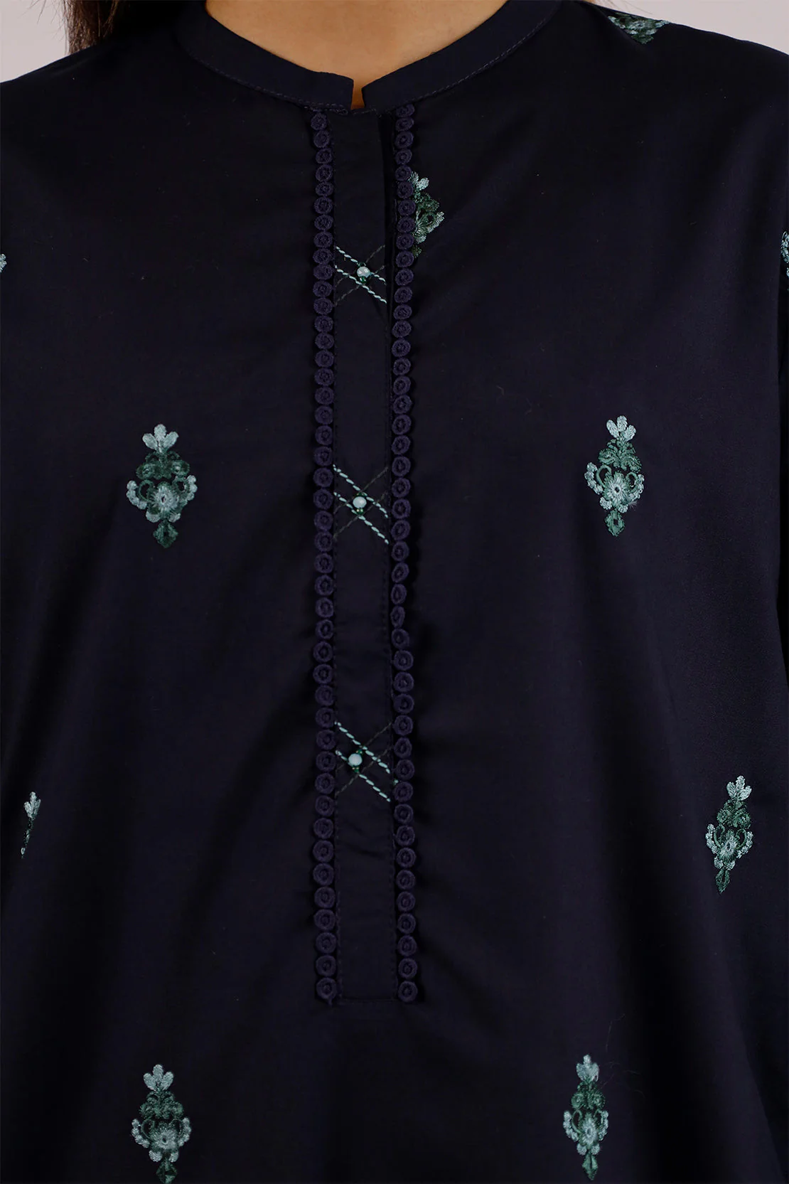 Embroidered Polyester Stitched 2 Piece (Shirt/Trouser) - Image 4