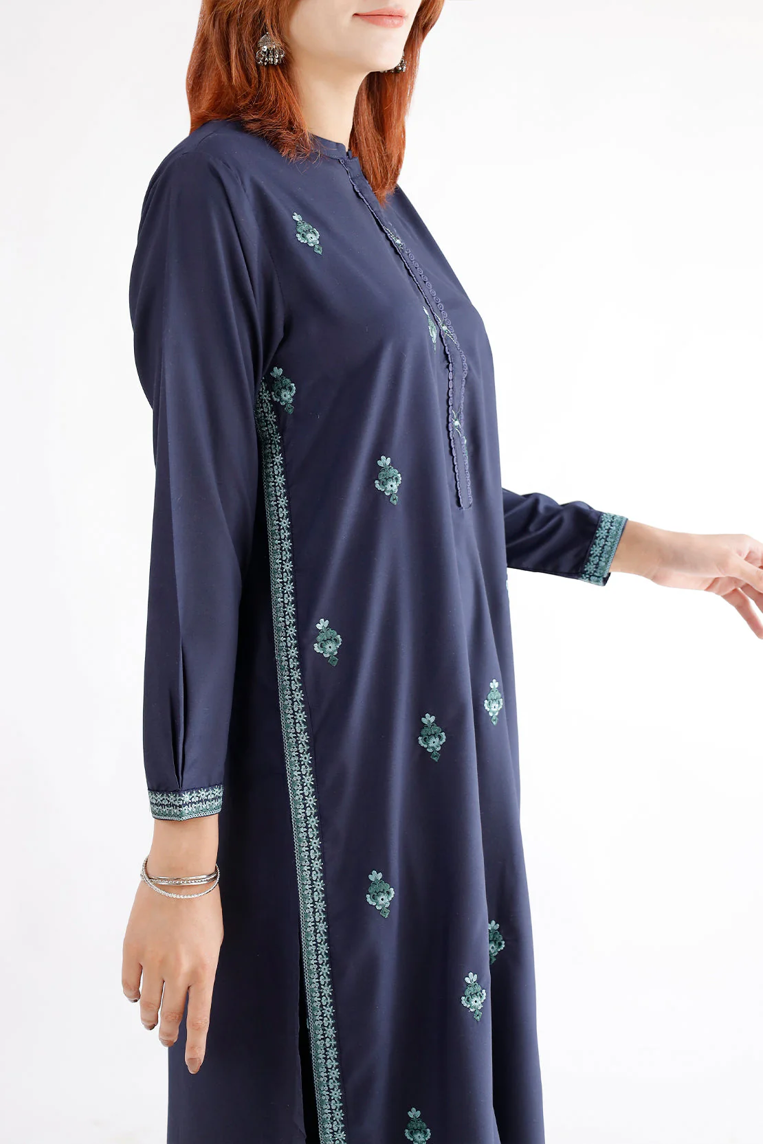 Embroidered Polyester Stitched 2 Piece (Shirt/Trouser) - Image 3