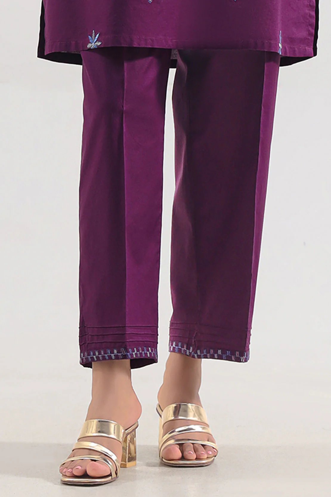 Embroidery Cotton Pant