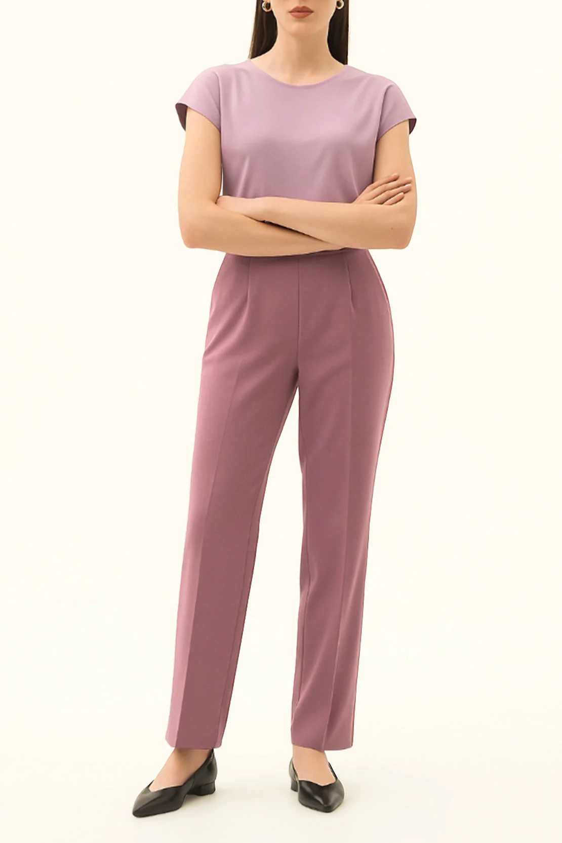 High Waist Straight Trousers - Image 2