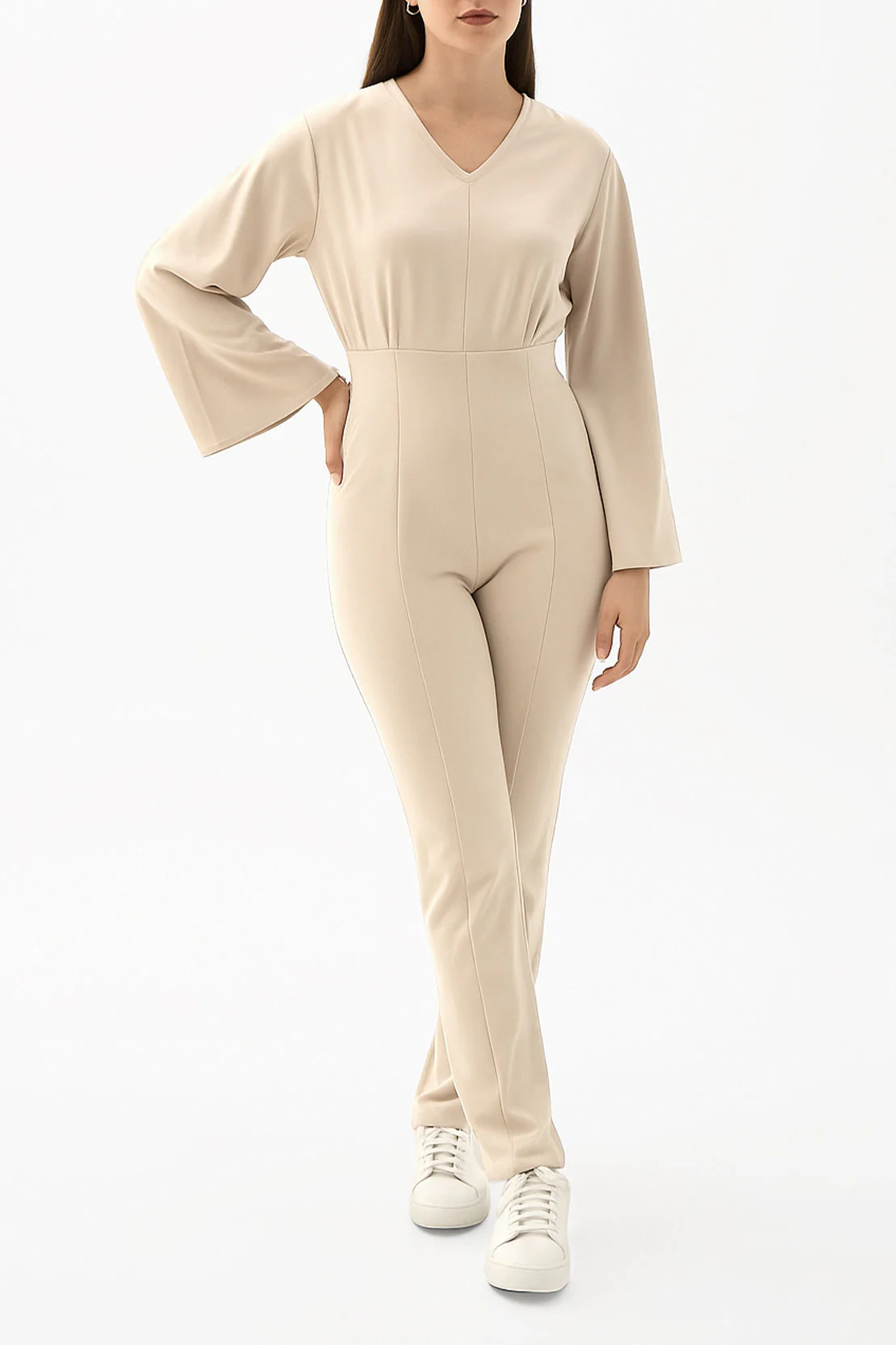 High Waist Straight Trousers