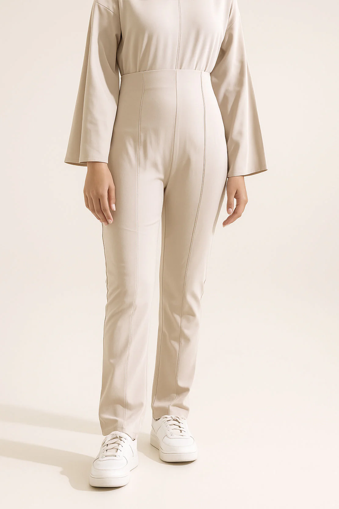 High Waist Straight Trousers - Image 2