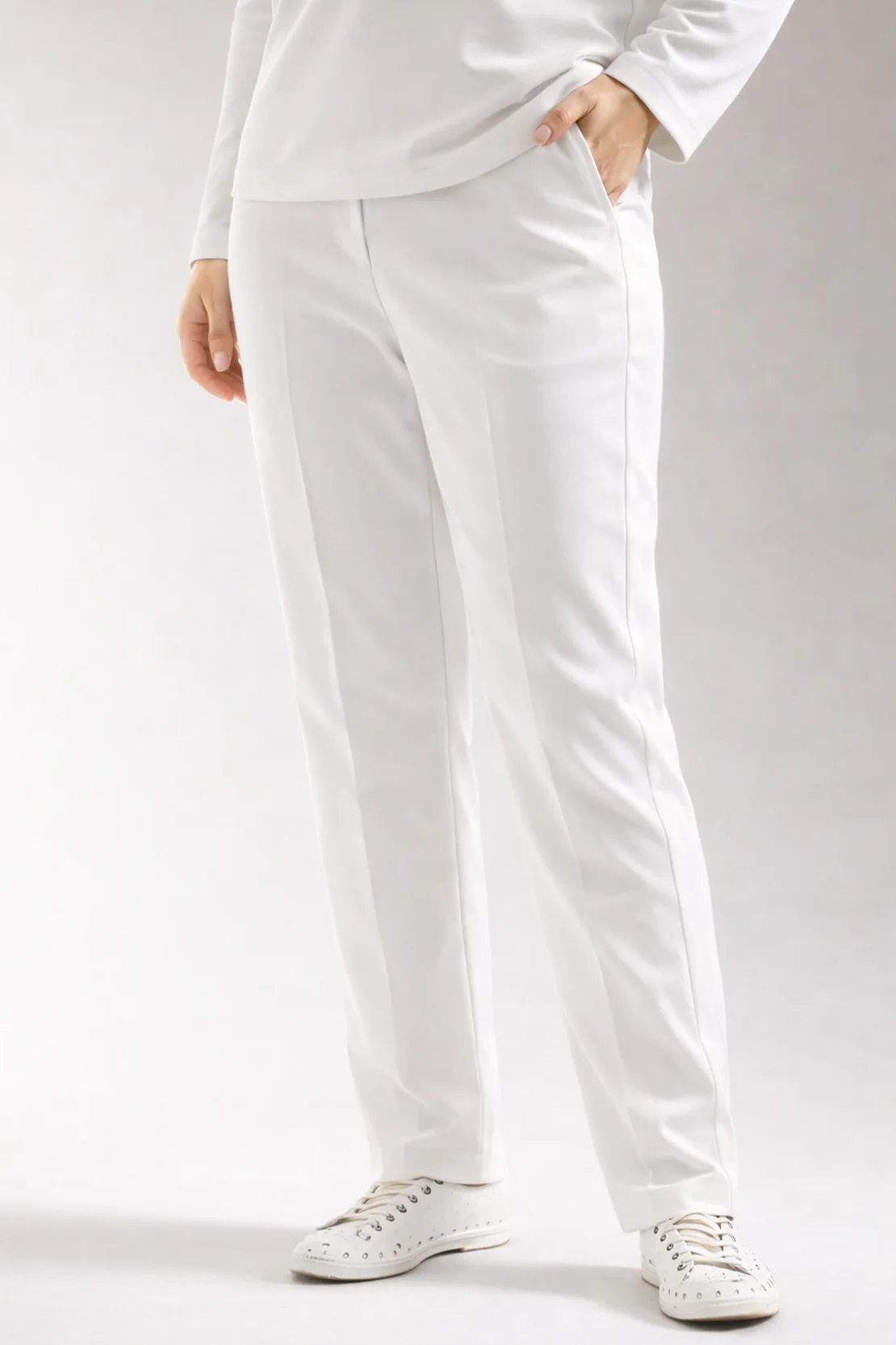High Waist Straight Trousers - Image 2
