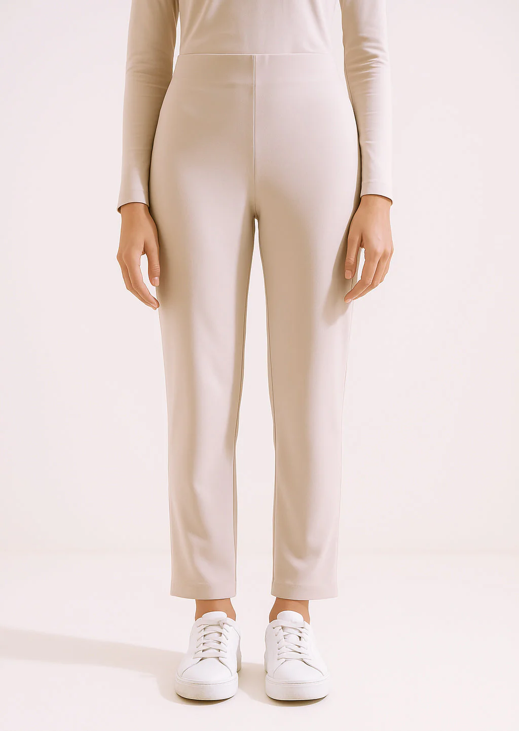 High Waist Straight Trousers - Image 3
