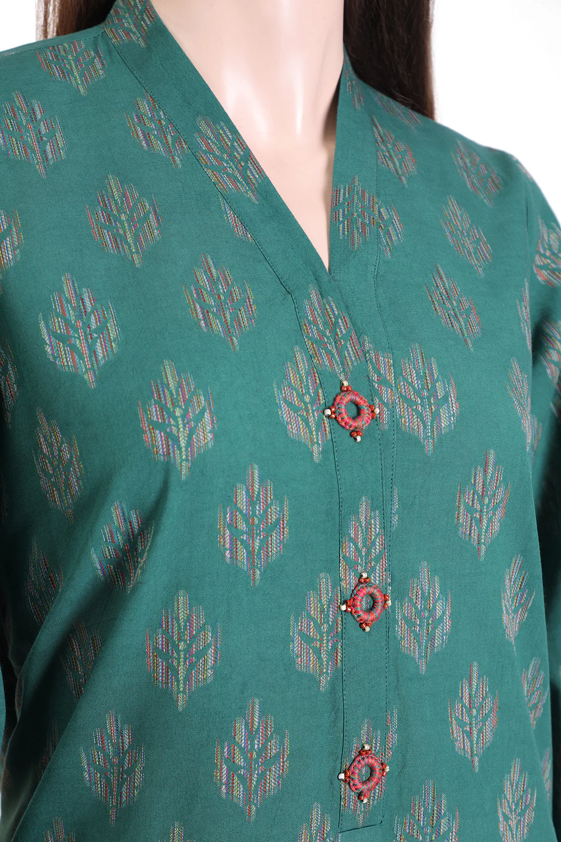 Unstitched Jacquard Cotton 2 Piece (Shirt/Trouser) - Image 3
