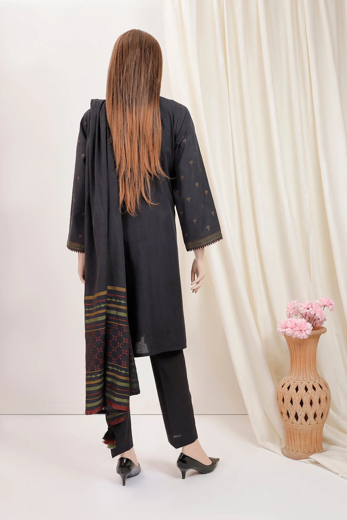 Unstitched Jacquard Cotton 3 Piece - Image 2
