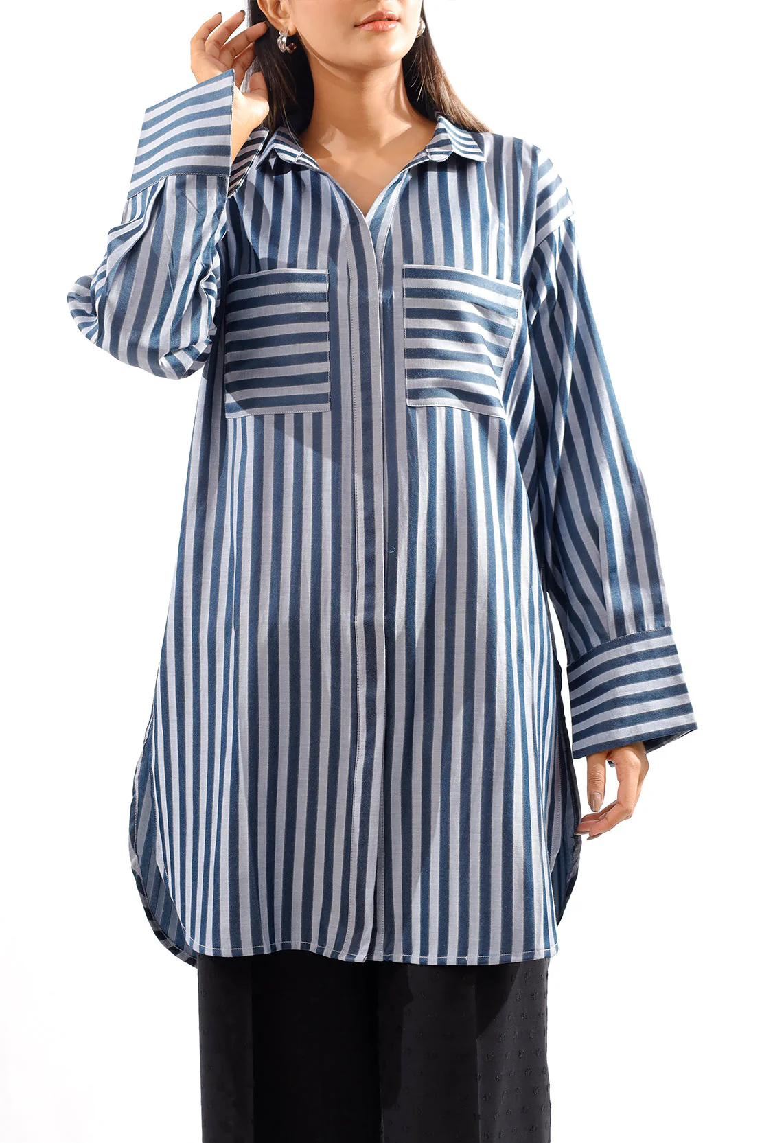 Jacquard Cotton Stitched Shirt - Image 5