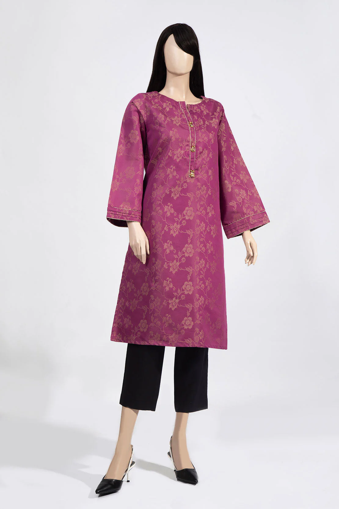 Jacquard Cotton Stitched Shirt