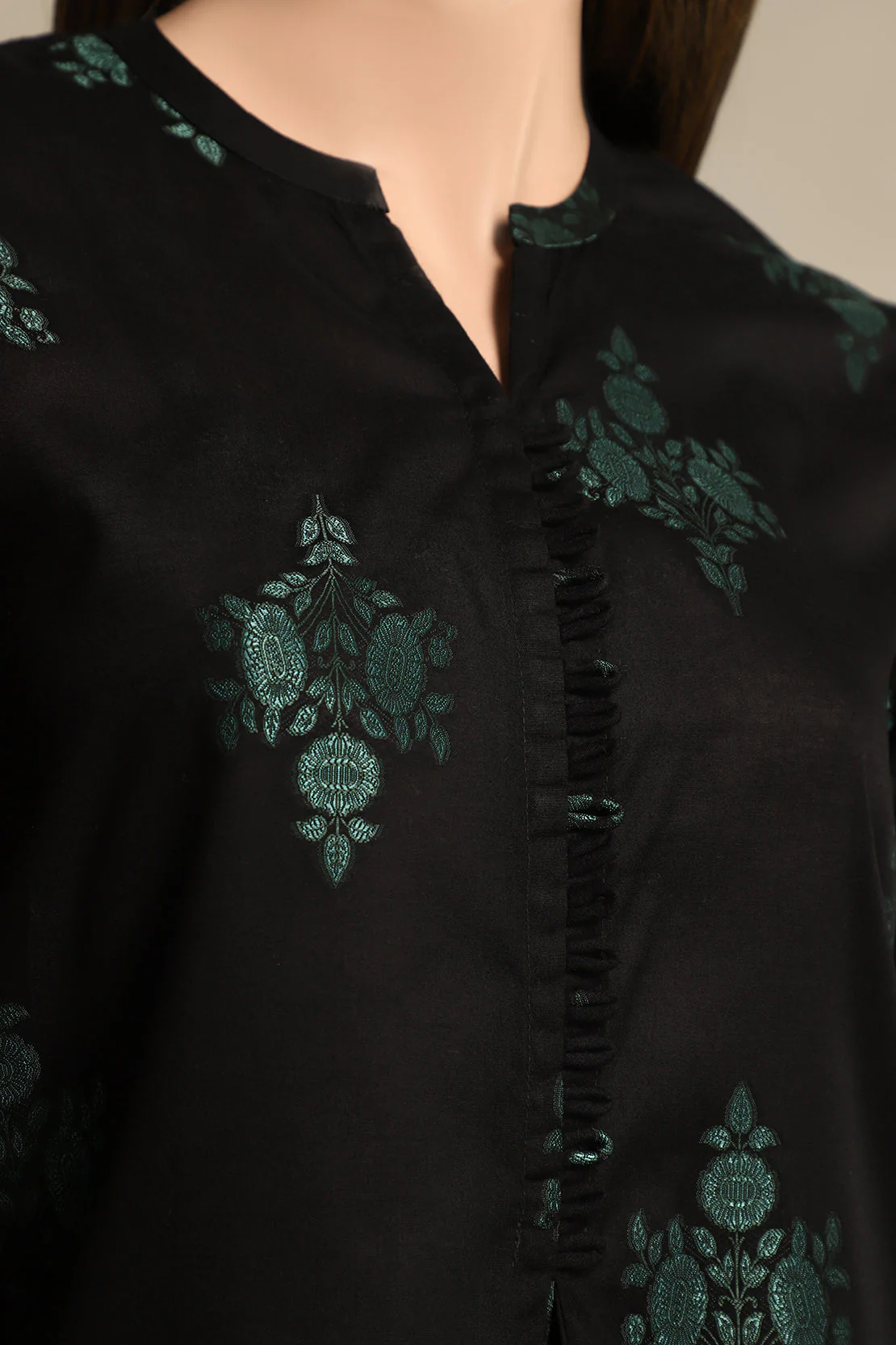 Jacquard Cotton Stitched Shirt - Image 4