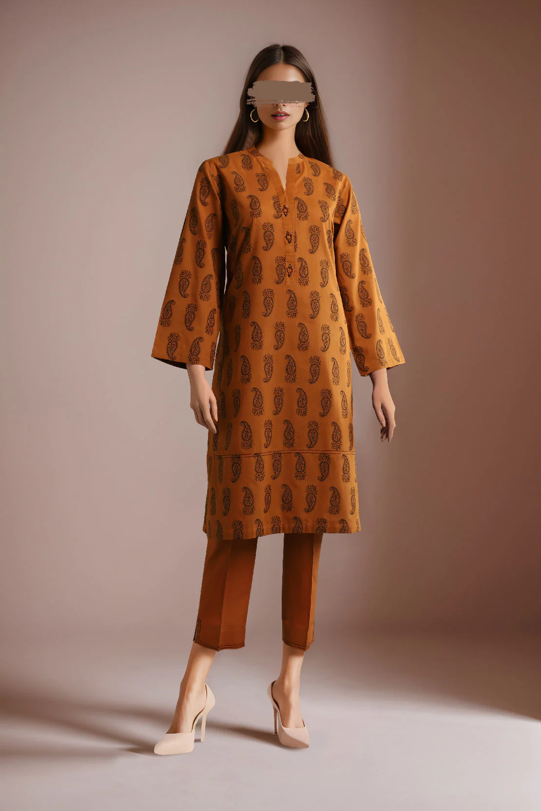 Jacquard Cotton Stitched Shirt