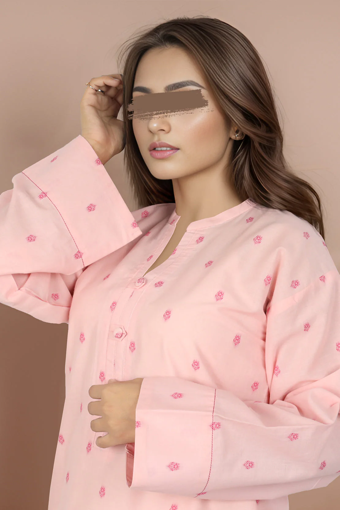Jacquard Cotton Stitched Shirt - Image 3