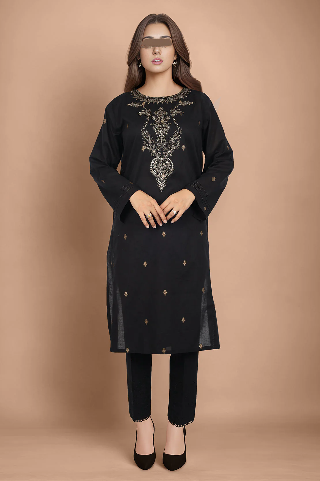 Jacquard Cotton Stitched Shirt