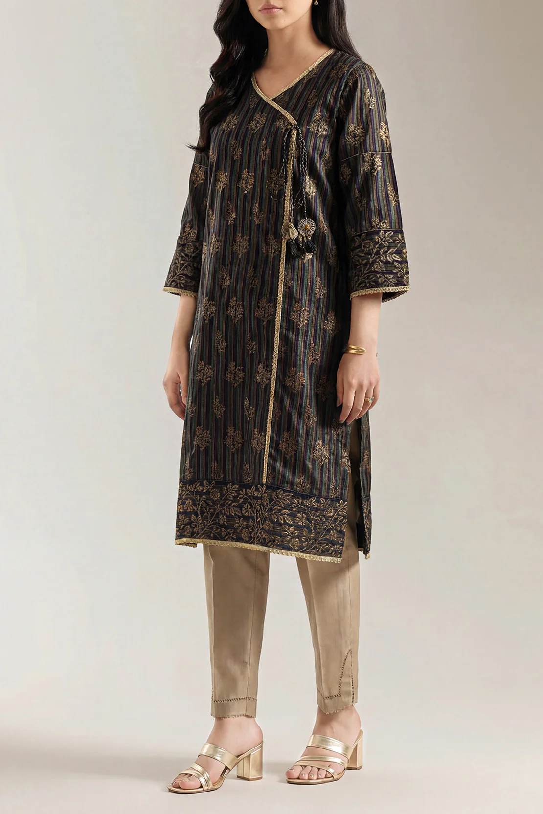 Jacquard Cotton Stitched Shirt