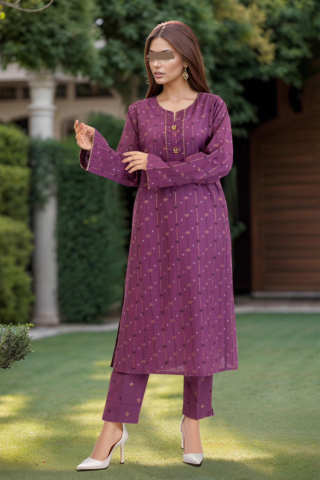 Jacquard Cotton Stitched Shirt - Image 3