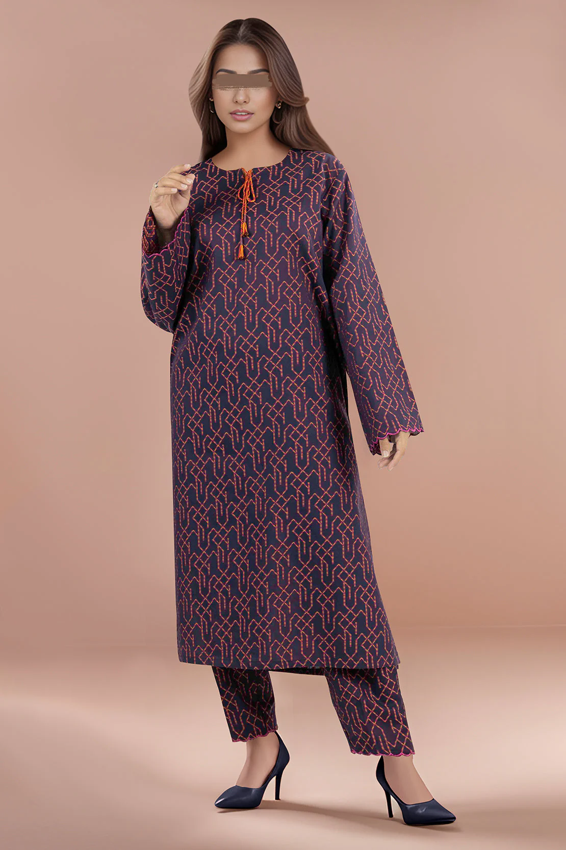 Jacquard Cotton Stitched Shirt