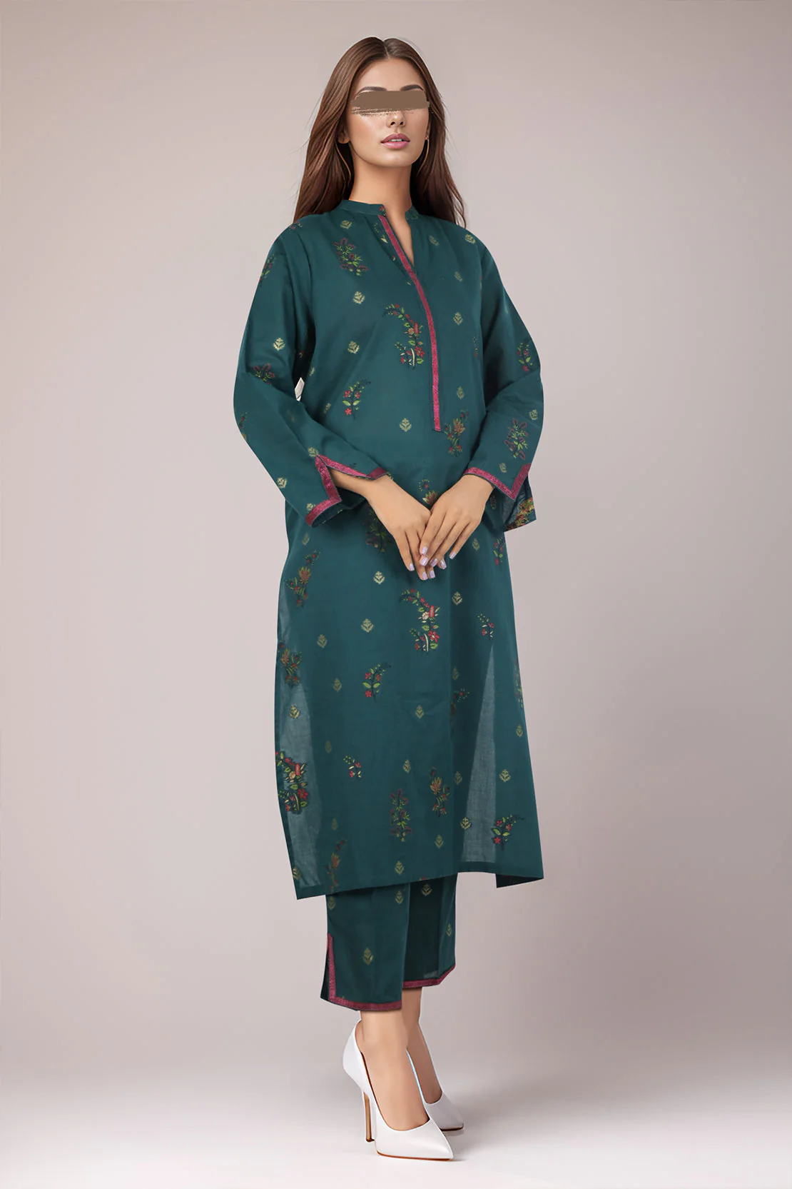 Jacquard Cotton Stitched Shirt