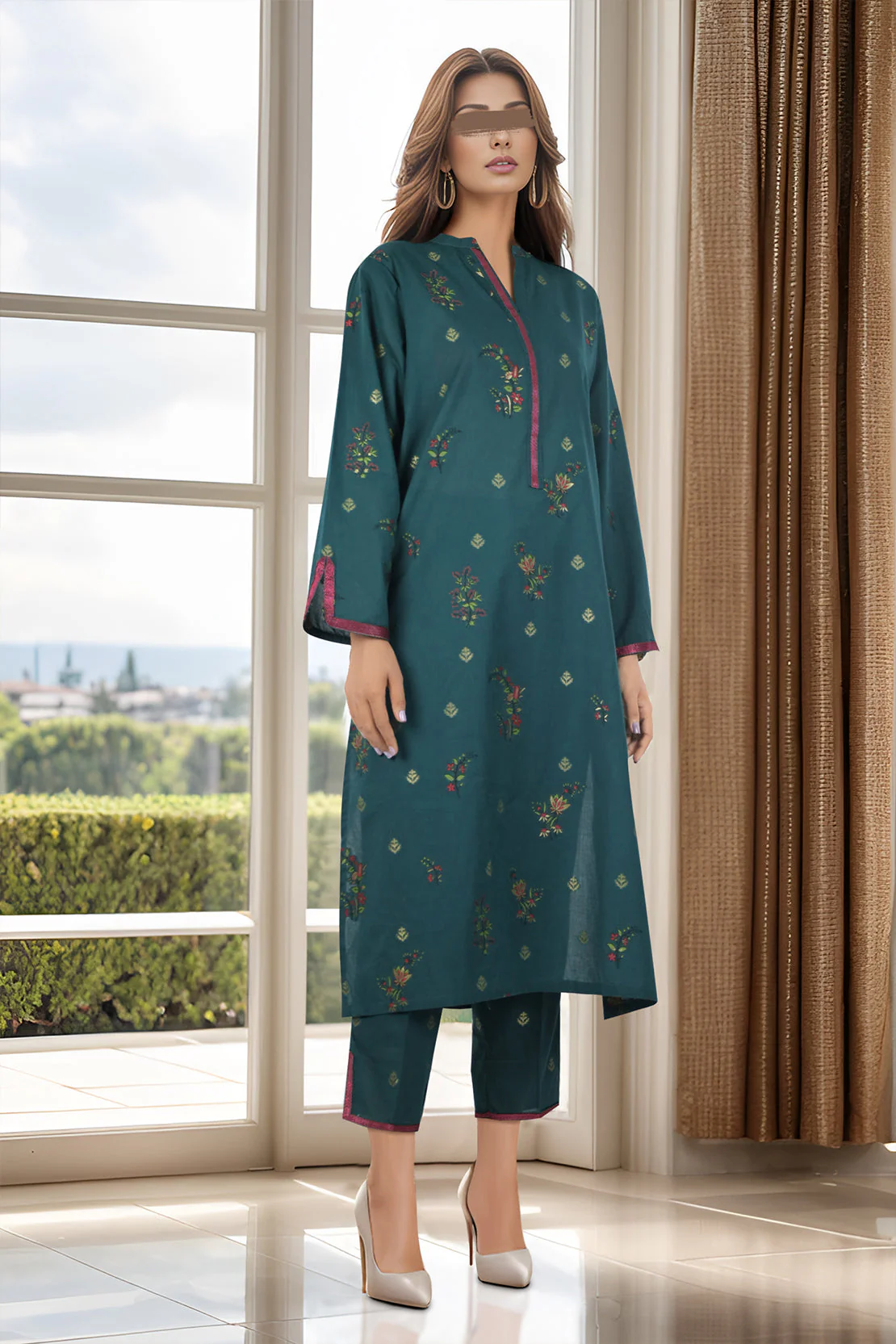Jacquard Cotton Stitched Shirt - Image 3