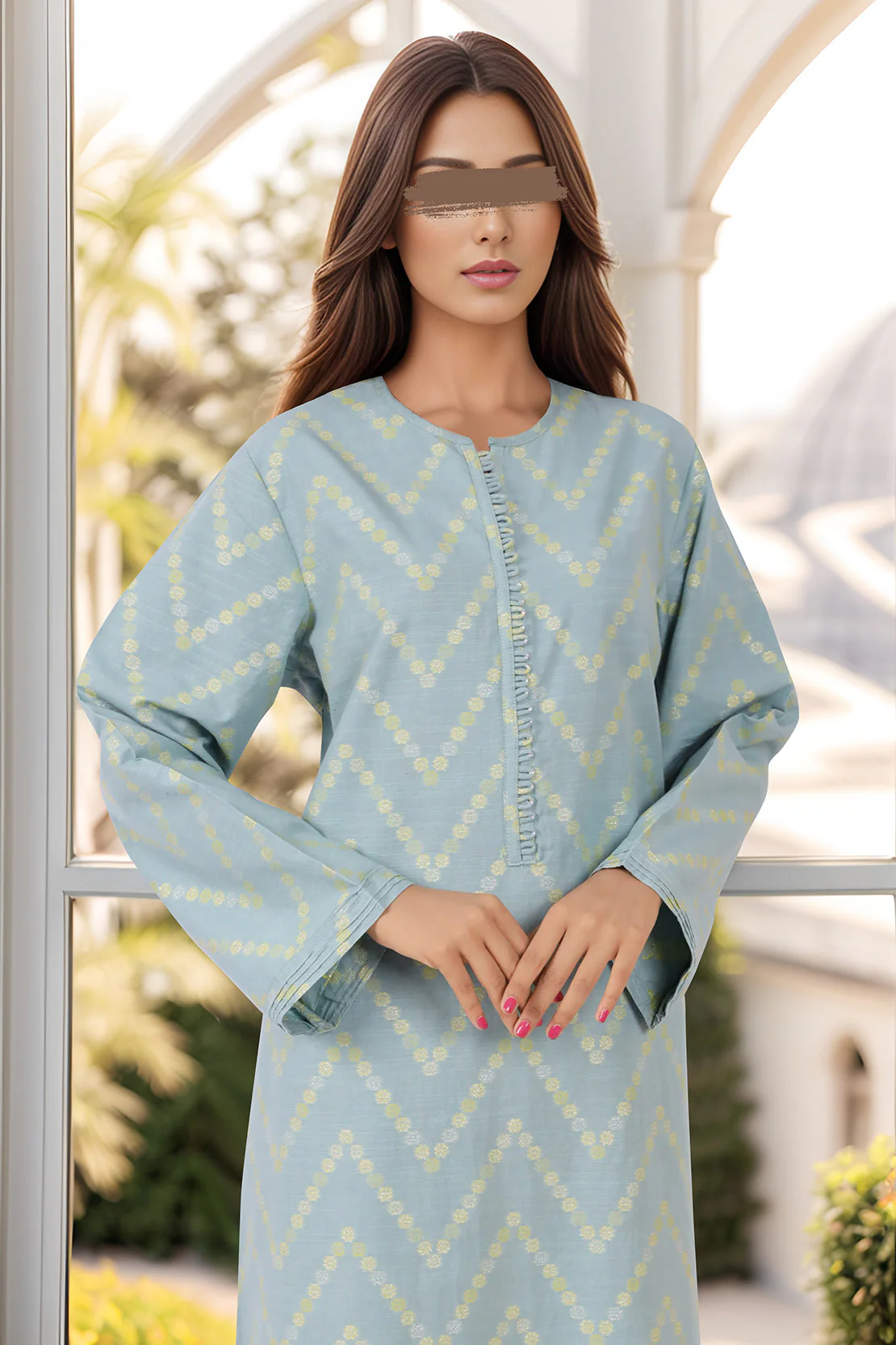 Jacquard Cotton Stitched Shirt - Image 2