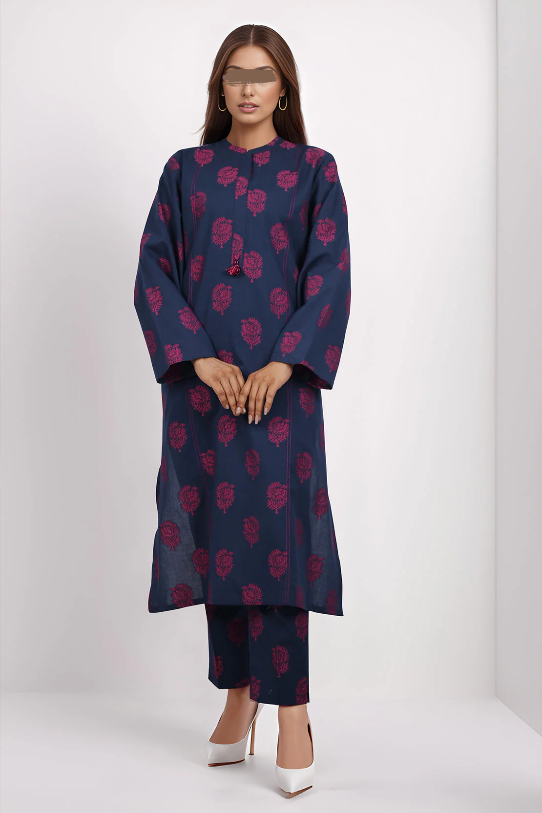Jacquard Cotton Stitched Shirt