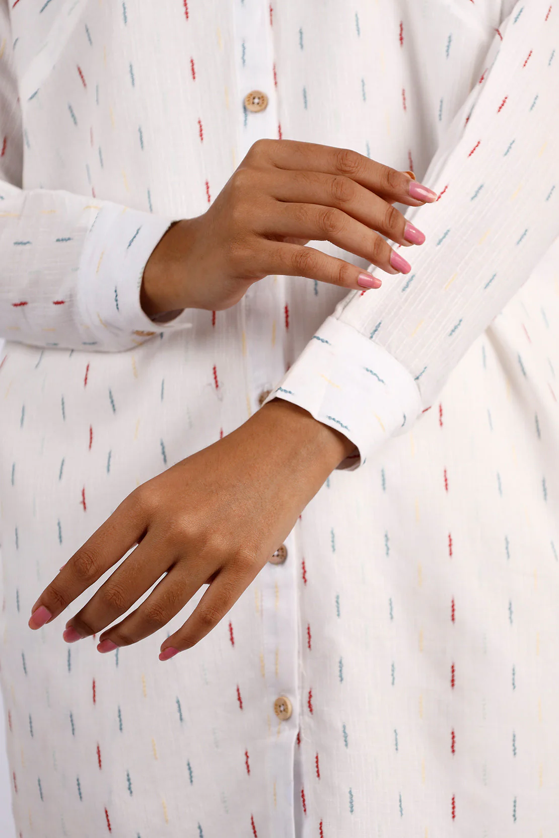 Jacquard Cotton Stitched Shirt - Image 5