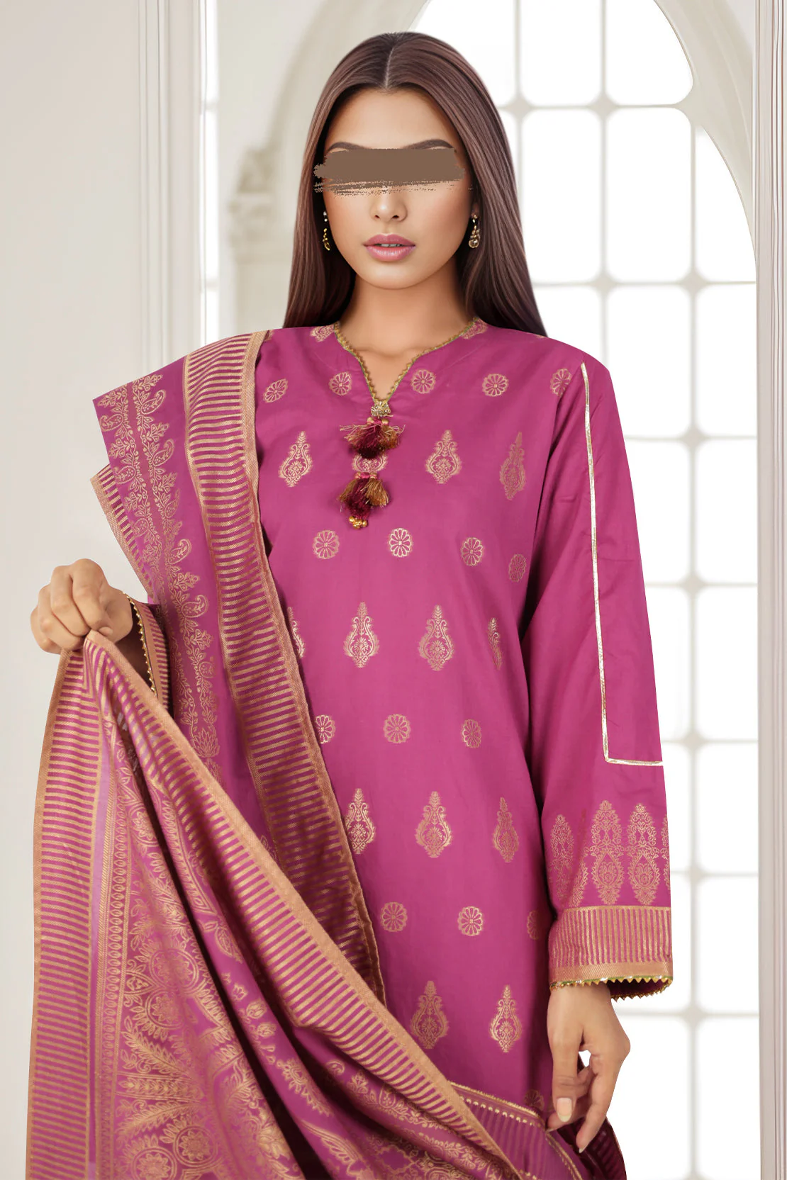 Jacquard Cotton Stitched Shirt - Image 3