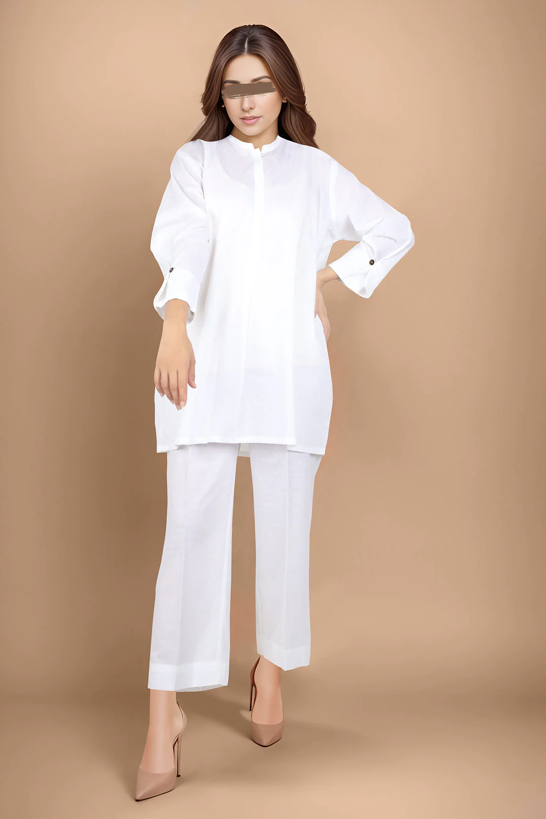 Jacquard Cotton Stitched Shirt
