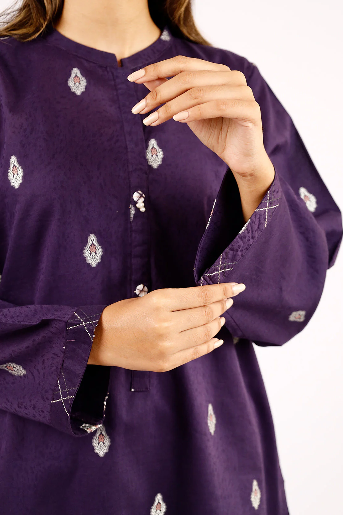 Jacquard Cotton Stitched Shirt - Image 4