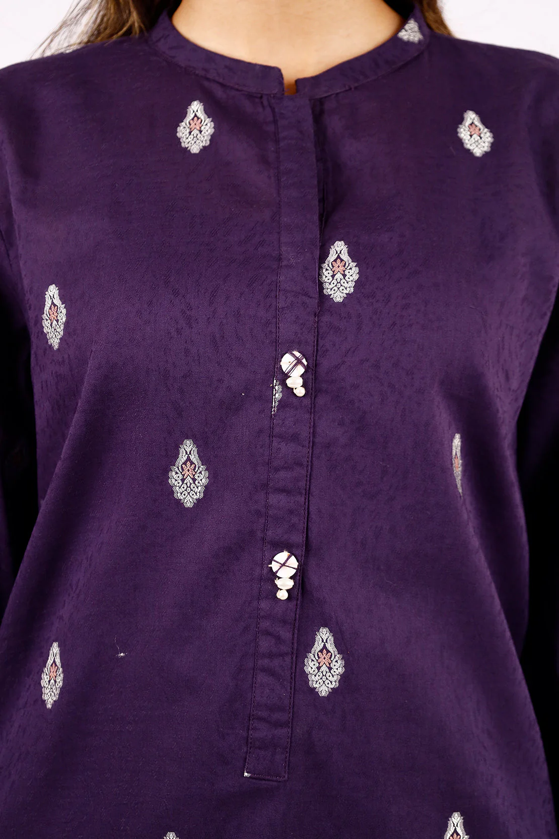 Jacquard Cotton Stitched Shirt - Image 5