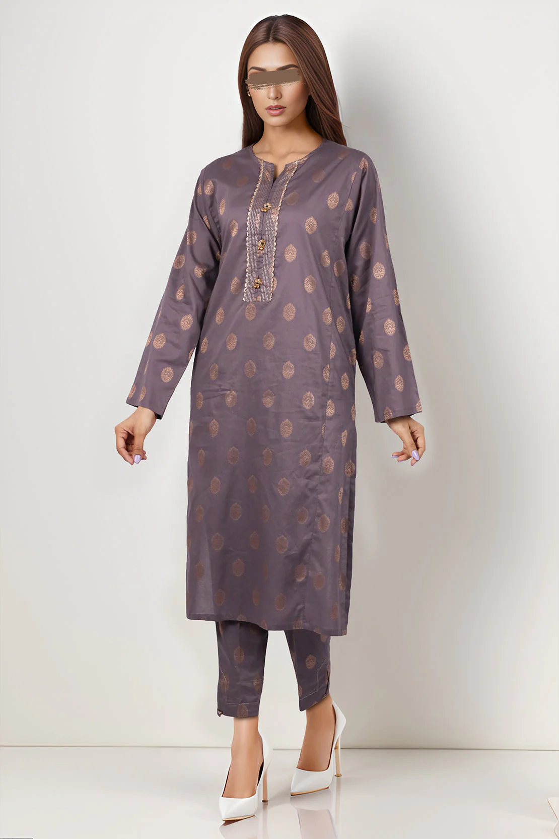 Jacquard Cotton Stitched Shirt